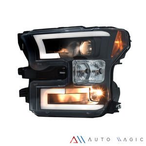 Faros F150/Lobo 16-17 c/lupa tubo LED Performance