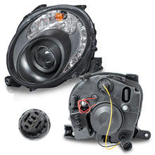Cargar imagen en el visor de la galería, Faros Fiat 500 09-15 c/lupa y luz de dia Performance