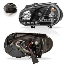 Load image into Gallery viewer, Faros Golf  00-05 c/lupa tira de Led