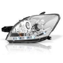 Cargar imagen en el visor de la galería, Faros Yaris 06-15 sedan c/lupa tira LED Performance