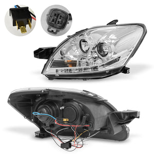 Faros Yaris 06-15 sedan c/lupa tira LED Performance