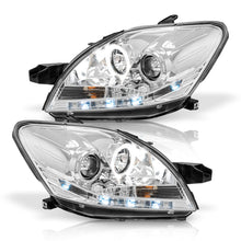 Cargar imagen en el visor de la galería, Faros Yaris 06-15 sedan c/lupa tira LED Performance