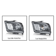 Cargar imagen en el visor de la galería, Faros Mustang 05-09 c/lupa y luz de dia Performance