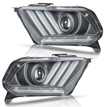 Load image into Gallery viewer, Faros Mustang 10-14 c/lupa y luz de dia senciaciales