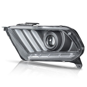 Faros Mustang 10-14 c/lupa y luz de dia senciaciales