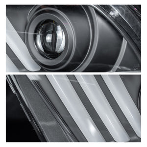 Faros Mustang 10-14 c/lupa y luz de dia senciaciales