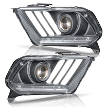 Load image into Gallery viewer, Faros Mustang 10-14 c/lupa y luz de dia senciaciales