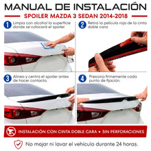 Load image into Gallery viewer, Spoiler de cajuela MZ 3 sedan 14-17