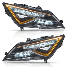 Cargar imagen en el visor de la galería, Faros Leon 14-20 style upgrade a FR LED c/balastras y modulos