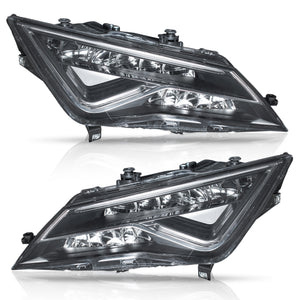 Faros Leon 14-20 style upgrade a FR LED c/balastras y modulos