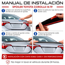 Load image into Gallery viewer, Spoiler de cajuela Corolla 14-19