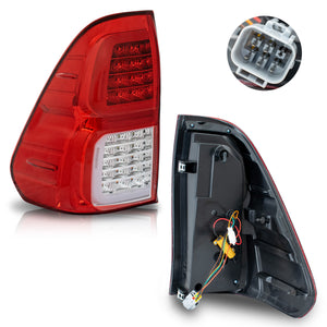Calaveras Hilux 16-23 LED rojas Performance
