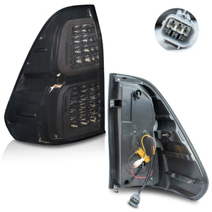 Calaveras Hilux 16-23 LED negras Performance