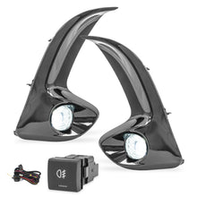 Cargar imagen en el visor de la galería, Kit faros de niebla Yaris S, Core, Base Sedan, HB 21- 23 LED c/arnes, switch oem y focos