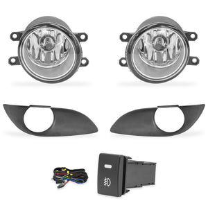 Kit faros de niebla Yaris 09-13 Hatch back  c/arnes switch oem y focos H11