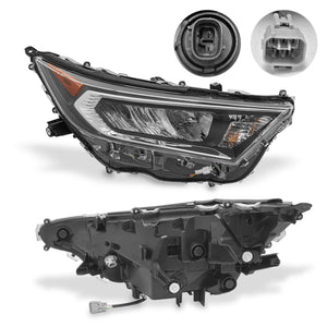 Faro Rav4 19-22 Full Led filo cromo der.