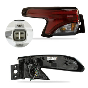 Calavera Sienna 21-24 LE/XLE c/led exterior oscuro izquierda