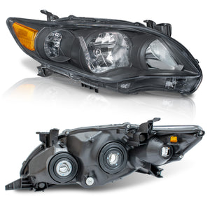 Faros Corolla 11-13 negros