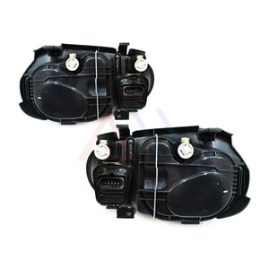 Faros Golf 99-05 negros con lupa en niebla Performance