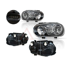 Load image into Gallery viewer, Faros Golf 99-05 negros con lupa en niebla Performance