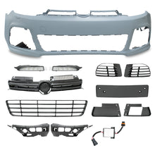 Load image into Gallery viewer, Defensa Golf Rline 09-13 Incluye: 2 Led luz de dia, 2 rejillas, 1 rejilla central, 1 parrilla superior, 1 spoiler inferior, 1 portaplaca