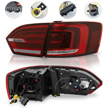 Load image into Gallery viewer, Calaveras Jetta 11-14 LED tipo Gli rojas Performance