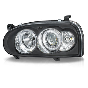 Faros Golf 93-99 lupa y ojo de angel mica de vidrio