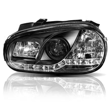 Cargar imagen en el visor de la galería, Faros Golf A4 99-02 c/lupa tira de Led