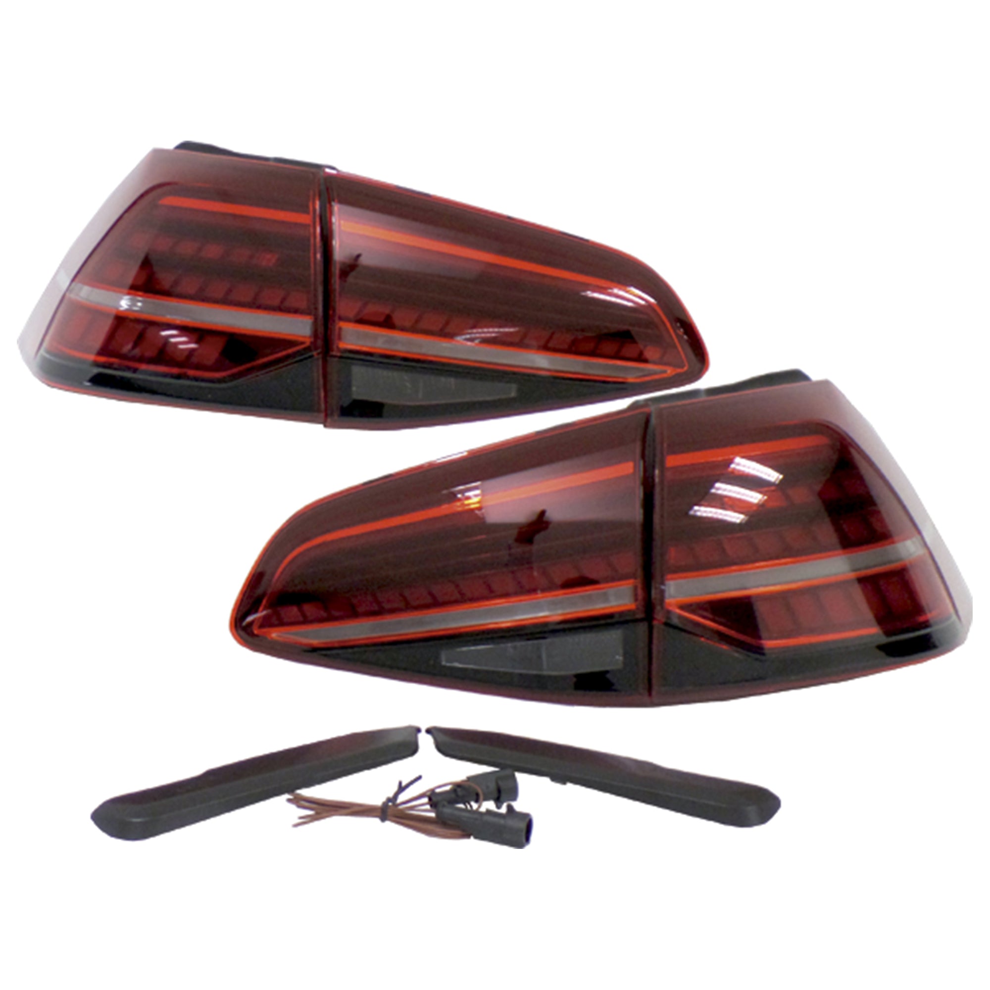 Calaveras Golf 15-17 LED secuencial tipo Gti rojas performance