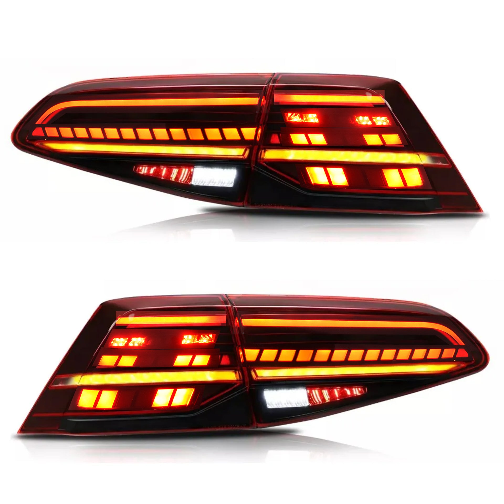 Calaveras Golf 15-21 Led secuencial tipo Gti rojas