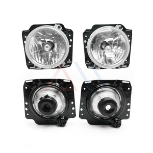 Faros Golf 88-91 lisos cromo