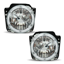 Cargar imagen en el visor de la galería, Faros Golf 88-91 lisos cromo c/ojo de angel