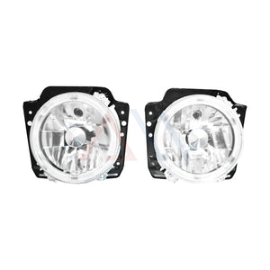 Faros Golf 88-91 liso cromo c/ojo de angel Performance