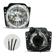 Cargar imagen en el visor de la galería, Faros Golf 88-91 lisos cromo c/ojo de angel