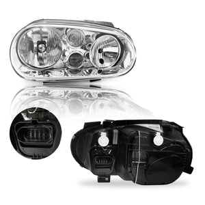 Faros Golf 99-05 con lupa en niebla cromo