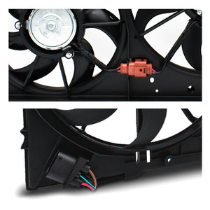 Motoventilador Jetta 08-17/ Passat 06-15/ Golf/ Beetle 12-16/ Tiguan 09-16/AD A3 motor 2.5lts doble 4pin