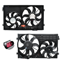 Load image into Gallery viewer, Motoventilador Jetta Gli 11-17 Clasico Gli 09-13 Bora Gli 09-16 Beetle 09-16 Tiguan 09-16 Golf Gti 09-13 Motores 2.0 Turbo 4pin