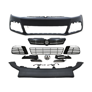 Defensa delantera Jetta 11-18 R32 completa con accesorios