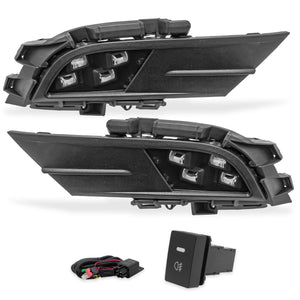 Kit Faros de niebla Jetta 15-18 c/arnes y switch Universal LED