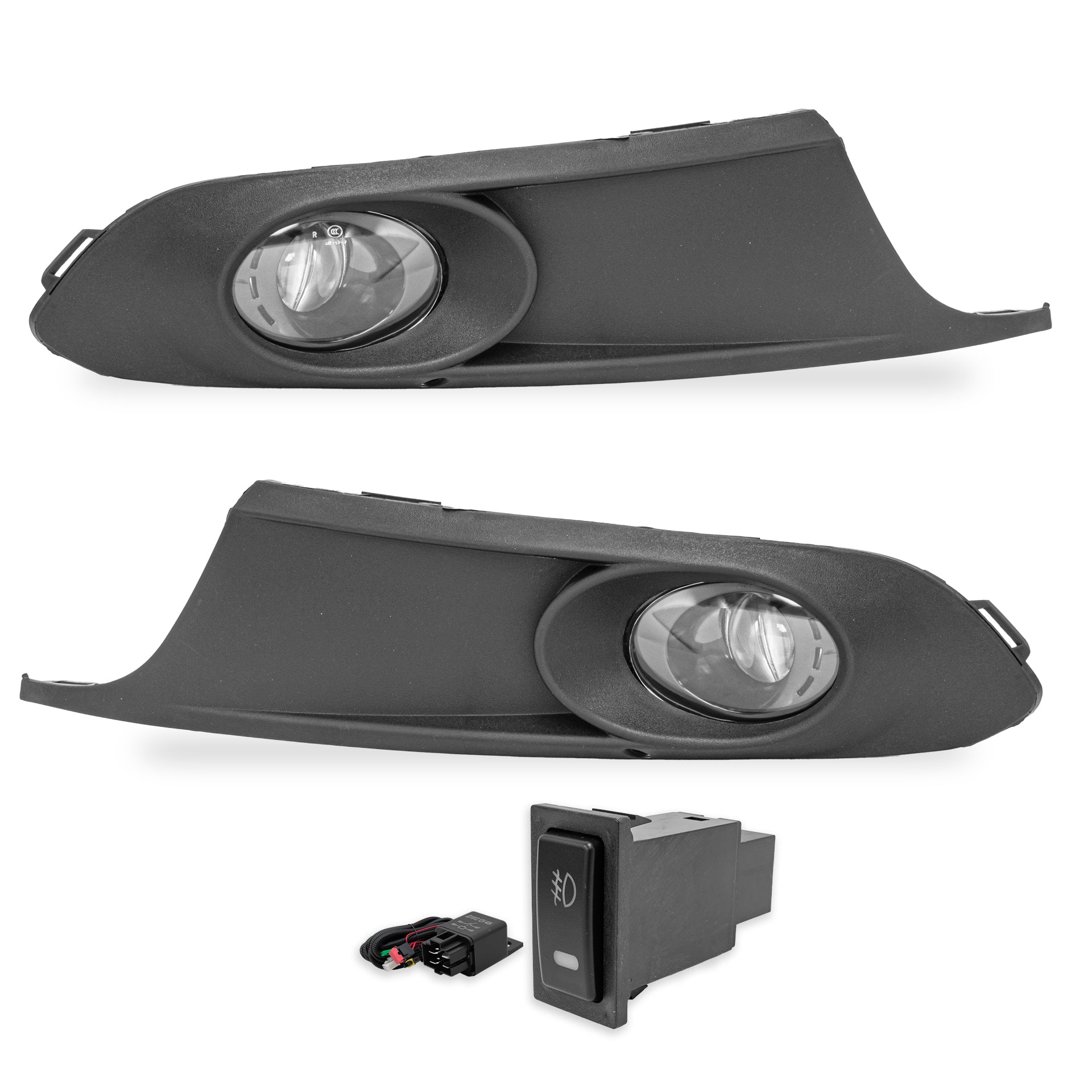 Kit Faros de niebla c/lupa Jetta 11-14 c/arnes switch Universal y focos 9006