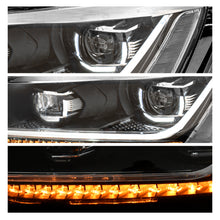 Load image into Gallery viewer, Faros Jetta 11-18 doble lupa, luz de dia, direccional LED secuenciales. Performance