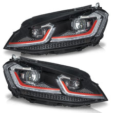 Load image into Gallery viewer, Faros Golf 15-17 c/lupa y Led secuenciales estilo R