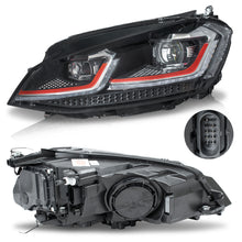 Load image into Gallery viewer, Faros Golf 15-17 c/lupa y Led secuenciales estilo R