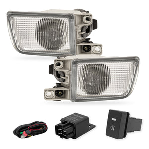 Kit Faros de niebla con lupa Golf/Jetta 93-99 c/arnes switch Universal y focos H3