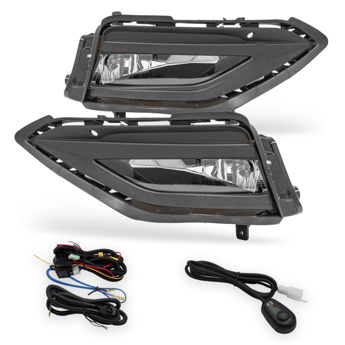 Faros de niebla Jetta 19-21 c/arnes, switch univ. c/focos