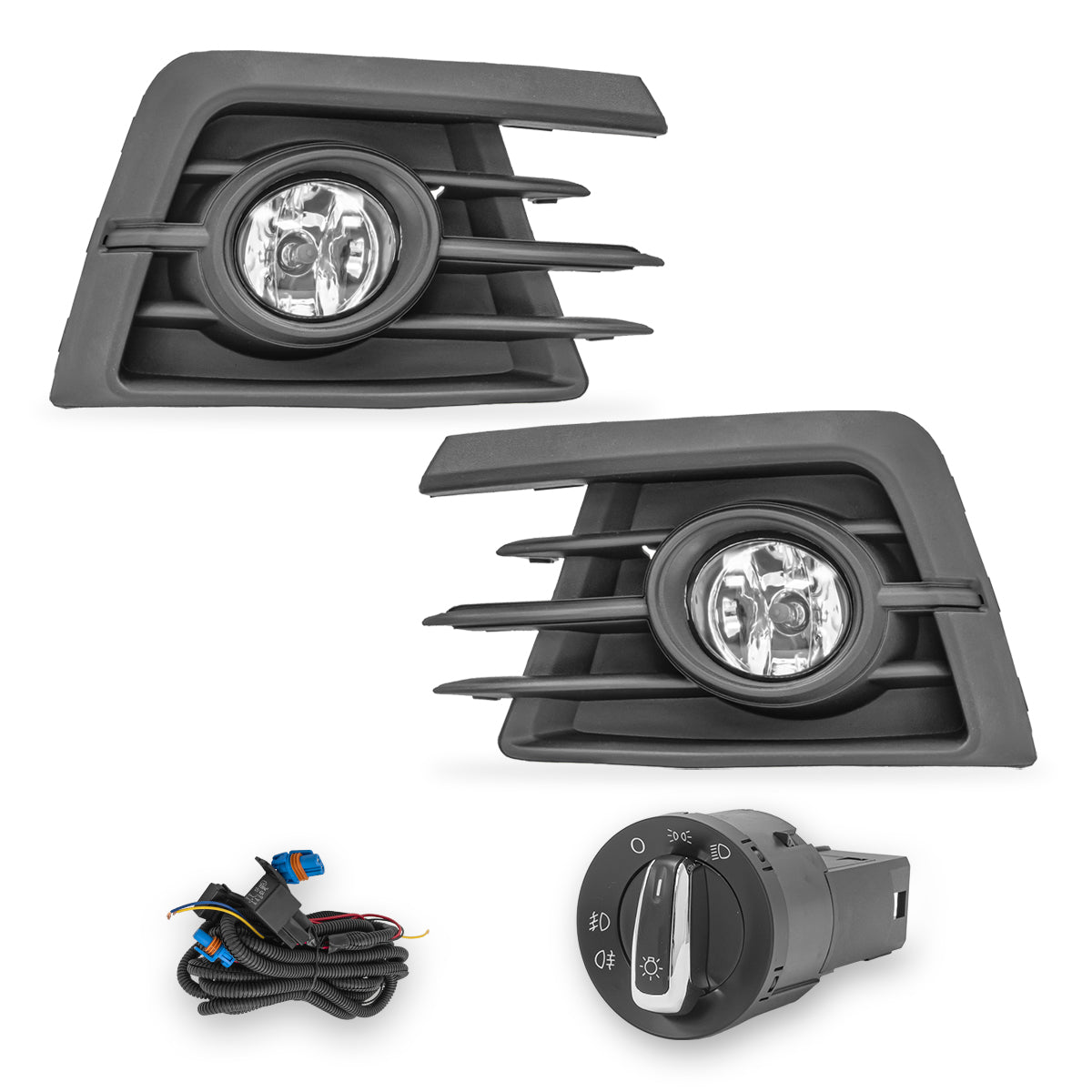 Faros de niebla Gol 17-18 c/arnes Euroswitch y focos