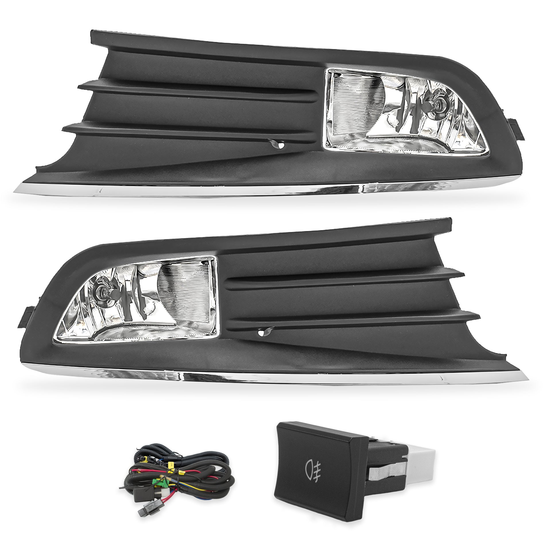 Faros de niebla Gol-Saveiro 13-16 c/arnes switch oem y focos