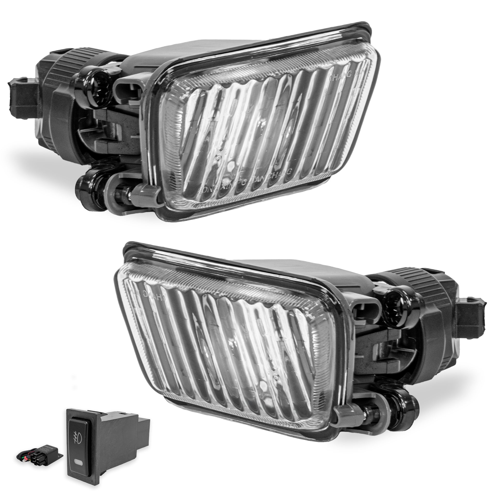 Faros de niebla Jetta/golf 88-92 c/lupa c/arnes switch univ. y focos