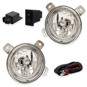 Faros de niebla Golf 88-91 ojo de angel c/arnes switch univ. y focos