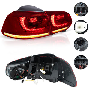Calaveras Golf 09-13 Led secuencial  rojas